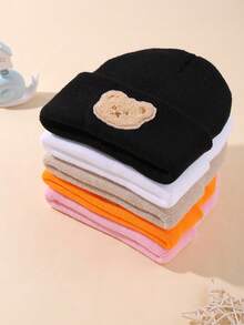 5Pcs Baby Knit Hats For Cool Weather Winter & Autumn Beanies For Infant Suitable For Outdoor Sports And Home Warmth - Multicolor - View 6