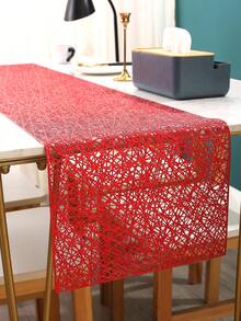 1 Pc Table Runner, PVC Table Runner Centerpieces Cloth  Table Runner, Bridal Birthday Party Table Decor Cloth For,Wedding,Camping, Festival Table Runner For Spring Home Decor - Multicolor - View 8