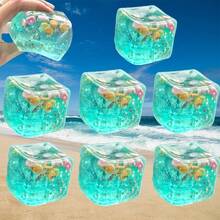 1/2/4pcs Ocean Shell Conch Kneading Square Ball Summer Stress Relief Ocean Kneading Ball Anxiety Relief Toys For Students & Office Workers, Perfect Gift For , Birthdays & Graduations PVC Toys,Fidget Toys For Anxiety& Relaxation Perfect Desk Accessory For Adults - 彩色 - 查看 11