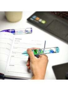3 Packs Liquid Timer Pen With Extra Ink Packs- Retractable Ballpoint Pen With Colorful Moving Bubbles & Droplets - Relaxing Calming Fidget Sensory Writing For Kids & Adults- 3-Colorful Liquid Ballpoint Pen For Back To School Gift,Stocking Stuffers, Easter Basket Stuffers -Fidget Pen For Stress Relief And Anxiety(Red, Green, Blue)