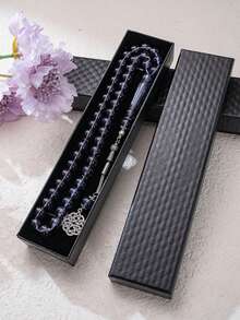 1 件 45 珠 10 毫米透明亚克力 Tasbih/Misbaha 祈祷珠手链，简约设计，适合穆斯林日常祈祷，情侣礼物，适合礼拜、节日 - 彩色 - 查看 8