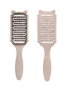 Cepillo definidor de rulos para cabello rizado, rizado y liso - Disponible en varios estilos. Alisa, da forma y desenreda sin tirar ni causar roturas. Accesorios para el cabello, peine, herramientas para el cabello, productos para el cabello y accesorios para salón de belleza, artículos esenciales de viaje.