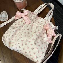 Women Shoulder Bags - 粉碎花斜背小包 - 查看 5