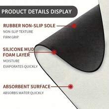 Funny Welcome Door Mat Indoor, Coastal, Coral, Starfish, Shell Rectangular Doormat, Interior Decoration, Easy To Clean, Rubber Backed Mat, Not Easy To Fade, High Definition Printing, Suitable For Various Indoor Scenes, Made In USA - Multicolor - View 7