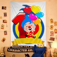 1pc Plim Plim Anime Tapestry Hippie Flower Wall Carpets Dorm Decor Wall Hanging Home Decor - z1 - 查看 5