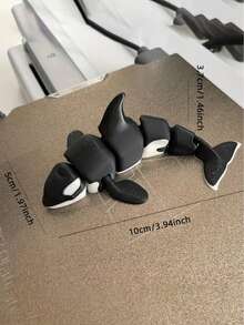 3D Printed Orca Model Ornament, Realistic Marine Life Model For Display, Halloween Gift - Multicolor - View 5