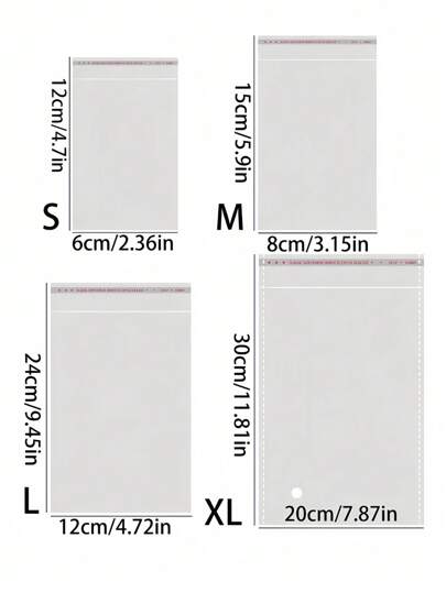 1000pcs/100pcs/200pcs Self-Adhesive Resealable OPP Bags, Transparent Resealable Plastic Bags, Bulk Sealed Plastic Bags For Packaging Small Gifts, Party Favors And Toys