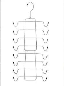 1个多层悬挂式文胸架，运动文胸和围巾收纳挂钩，多功能衣橱配件架，门后式设计，节省空间的分层收纳，可存放内衣、运动服、泳装、帽子和腰带，耐用的门后式安装，易于安装在宿舍、卧室或旅行中使用，高可见度的有序展示，非常适合小空间、衣橱、公寓、宿舍和客房，使衣物整齐可见且易于取用，有助于快速搭配服装。 - 銀色 - 查看 7