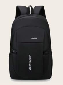 Durable Waterproof Large Capacity Backpack, Daily Backpack, Fashionable Travel Commuter Bag, Bookbag, Laptop Bag, Stylish Shoulder Bag, Travel Bag, Sports Bag, College Bag, Student Bag, College Business Bag, Outdoor Hiking Camping Sports Leisure Backpack - Black - View 2