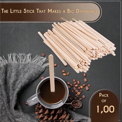 Disposable Wooden Coffee Stir Stick, Wooden Coffee Stirrer, Restaurant Bar Stir Stick, Wooden Coffee Stir Stick, High-Quality Disposable Beverage Stir Stick, Suitable For Coffee, Tea And Cocktails, Natural Khaki, Ideal Choice For Home Or Cafe Environment, Cafe Accessories, Natural Appearance, Materials Back To School