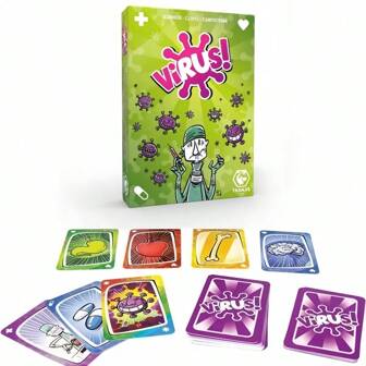 Tranjis Games - Viral! Evolution 卡牌游戏（扩展包）- 卡牌游戏 (TRG-12evo)，最具感染力的卡牌游戏，支持英语、法语和西班牙语，最受欢迎的 2-6 人多人卡牌游戏，情人节游戏、新年游戏、婚礼游戏。