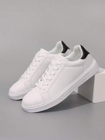 Unisex 36-45 Casual Shoes, Women's Sneakers, Men's Lace-Up Soft Bottom Comfortable Flat Shoes, Lightweight Low-Top Daily Wear