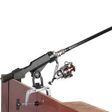 Multi-Functional Fishing Rod Holder Bracket, 360 Degree Adjustable Fishing Rod Rack For Pier, Boat, Yacht, Kayak - Multicolor - View 2