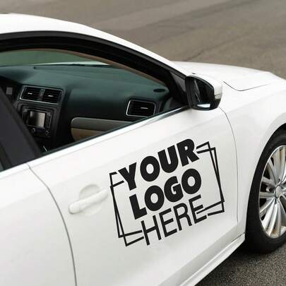 [Personalizado DIY] Pegatina de vinilo impermeable personalizada de 39,1 x 21 cm - Pegatina brillante impresa con UV para coches, escaparates, cristal, con tu diseño de logotipo personalizado DIY, colores mixtos, de un solo uso, pegatina impermeable para vehículos, pegatina personalizada para empresas, impresión de alta calidad
