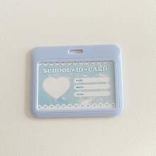 Milk Blue Card Sleeve Slide-Cover Keychain Card Holder, Meal Card DIY Cute Card Sleeve,For School Supplies,Back To School - Multicolor - View 18