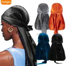 Awegeo 4 chiếc băng đô nhung màu trơn - Phụ kiện đội đầu kiểu cướp biển unisex, thích hợp cho các hoạt động thể thao ngoài trời, mũ cướp biển, trang phục cướp biển. - 4 CÁI - Xem 19