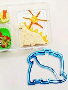 1/2/3/4 Pcs Dinosaur Sandwich Cutter Set, Kids Plastic Bread Mold, Bento Lunch Accessories, Toast Cutter, Suitable For School Lunch, DIY Cute Sandwich Making Tools - Multicolor - View 3