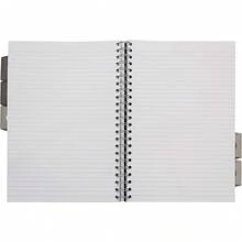 Pukka Pad, A4 Executive Project Notebook 3-Pack - 29.7 X 21cm - Wirebound Notebook With 8mm Feint Ruled Lines On 80GSM Paper - Includes 5 Repositionable Dividers With Storage Pockets - 250 Pages - Pack Of 1 - View 3