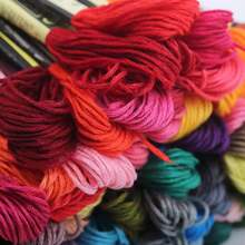 250 Colors Cross Stitch Thread, 200 Colors Embroidery Thread, 150 Colors Polyester Embroidery Floss, Handmade Beginner DIY Weaving Supplies, Random Colors