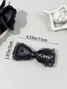 2 件哥特式深色发夹，适合节日装扮，哥特爱好者的日常佩戴，爪夹，发夹，发夹，发夹