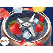 Mini licuadora portátil recargable batidora smoothies exprimidor multifuncional batería USB procesador compacto motor potente para frutas verduras jugos diseño pequeño y práctico cocina - Rosa - Ver 3