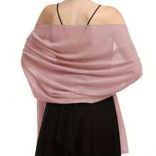 Elegant Bubble Chiffon Shawl Hijab Women Lightweight Shawl And Wrap Female Foulard Casual Outings And Evening Events - XW398-42 - 查看 4
