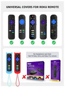 Ốp điều khiển từ xa TV cho điều khiển Roku TV/Điều khiển đơn giản Roku/Điều khiển giọng nói Roku dùng cho văn phòng, nắp pin điều khiển giọng nói, vỏ silicon đa năng phát sáng trong bóng tối, không bao giờ làm mất nắp pin, tương thích rộng rãi, nhiều màu sắc, vỏ có thể phát sáng trong bóng tối. Bảo vệ toàn diện, liền mạch, cách nhiệt chống mài mòn, thích hợp cho ngày lễ tình bạn, cún cưng, lễ hội hóa trang, trang trí tiệc tùng. - Nhiều màu - Xem 8
