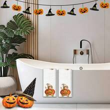 2/4 Pcs Halloween Themed Dish Towels, Super Absorbent Microfiber Modern Dish Cloths, Cooking And Baking Tea Towels, Printed Washcloths, Cleaning Towels, Hand Towels, Soft And Highly Absorbent, Great Gift For Neighbors, Moms, Friends, Birthday, Halloween, Housewarming, Kitchen Decor, Household Essentials - Multicolor - View 6