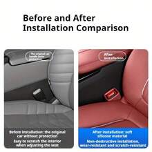 1pc Silicone Seat Belt Buckle, Easy-To-Reach Car Seat Clamp With Reinforced Design To Keep The Socket Clamp Vertical, Suitable For Most Models