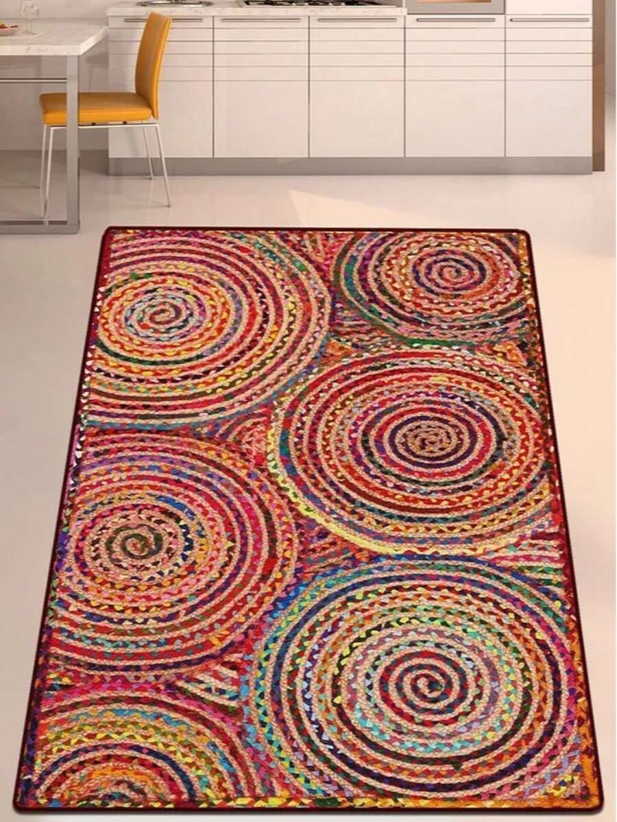 Washable Kitchen Rug With Non-Slip Backing | Soft, Durable & Machine-Friendly | Available In Sizes: 80x150, 80x200, 100x160, 100x200, 120x180, 140x190 Cm – Made In Turkey - Red - View 1