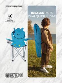 Kids' Folding Chairs - Blue - View 4