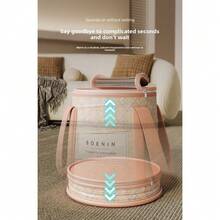 1 件便携式可折叠足浴桶，加厚足浴盆，家用多功能药用足浴盆