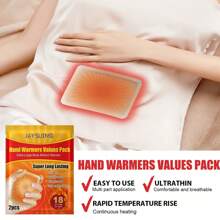 50/40/30/20/10PCs Hand Warmer Self-Heating Portable Fast Heating Waist And Abdomen Warmer Self-Heating Patch,Warm Abdomen Warming Patch,Suitable For Adults, Especially Women, Outdoor Mountaineering, Hiking, Skiing Enthusiasts, And People With Specific Health Needs(One Sachet Contains Two Tablets) - Orange - View 9