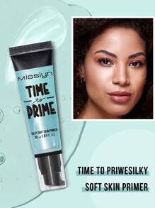 MISSLYN-TIME TO SILKY HYDRATING SKIN PRIMER 30ml, Face Makeup,For Smoothing Skin & Gripping Makeup, Moisturizes , Brand Beauty Makeup, Face Paint Cosmetic, For Women & Girls, Perfect For Winter, Ideal For Y2K, Fancy Fashion, Suitable For Birthday, Best Gift, Valentine's Day Gifts, Party Ready, New Year Gift, Best Color,Vegan & Cruelty-Free - Blue - View 8