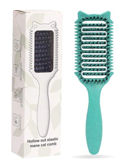 Hair brushes-EU+UK 这款卷发造型湿发梳采用柔软的梳齿，有效减少拉扯头发，帮助保持自然蓬松的卷发效果。圆形梳齿设计男女皆宜，是打造完美发型的理想之选。