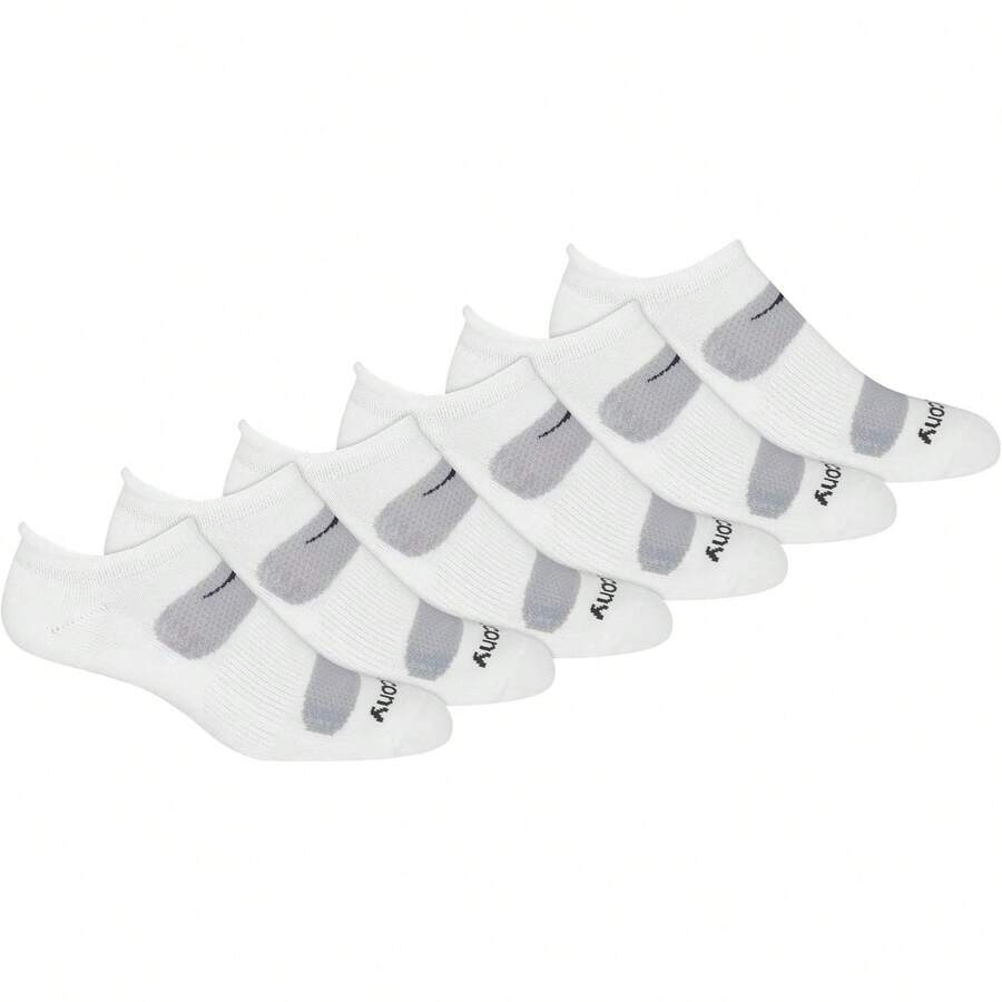 Calcetines para hombre, paqueteúltiple, malla ventilada, ajuste cómodo, rendimiento con pestaña - Carbón Surtido (6 Pares) - Ver 1