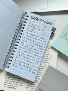 140 Pages A6 Slim Spiral Notebook, Multifunctional Planner, Diary, Weekly/Quarterly Planner, Agenda, Functional Notebook