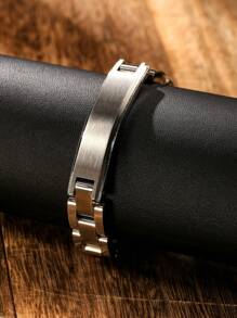 Watch Link Stainless Steel Bracelet For Man, High Quality Durable Men's Jewelry, Men's Gifts, Casual Business Party Accessories