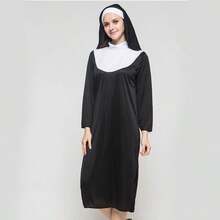 Kostum Penyihir Hitam Halloween, Pakaian Horor untuk Pesta Topeng Natal, Pakaian Pertunjukan Cosplay, Properti Panggung - MultiWarna - View 8