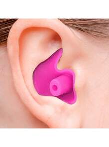 4 Pairs/Pack Reusable Silicone Ear Plugs, Soft, Waterproof, Comfortable, Suitable For Swimming - Multicolor - View 2