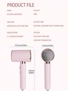 Lightweight Ionic Hair Dryer With Diffuser, 2000 Watts Fast Drying Blow Dryer With Diffuser And Concentrator, Compact Lightweight Low Noise Hair Dryer For Women And Men