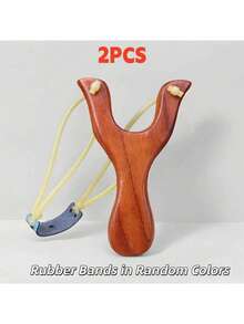 Professional Slingshot Kit With Free 100 Clay Ammo - Solid Wood Catapult For Outdoor Survival Training/Camping, Ergonomic Grip Hunting Gear, Christmas Gifts For Women Men Minor - Multicolor - View 23