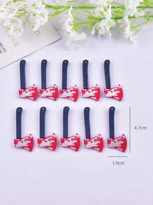 10pcs/Set Halloween Acrylic Pendant Charms For DIY Earring Necklace Jewelry Design Making