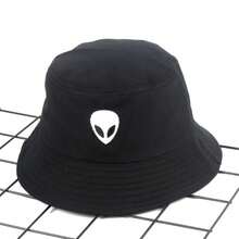 1pc Double-Sided Embroidered Travel Hat, Suitable For Daily Wear - Beige - View 10