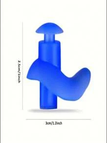 4 Pairs/Pack Reusable Silicone Ear Plugs, Soft, Waterproof, Comfortable, Suitable For Swimming - Multicolor - View 11