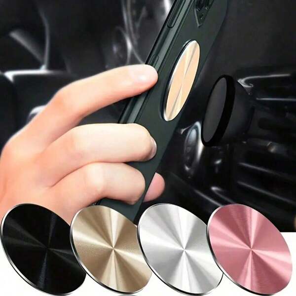 1pc CD Pattern Magnetic Phone Holder Plate, Suitable For Phone Holder, Car Accessories