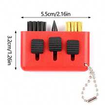 Cepillo de limpieza de golf retráctil 3 en 1, limpiador de ranuras de palos de golf de uso múltiple, accesorios de golf prácticos como regalo - Multicolor - Ver 2