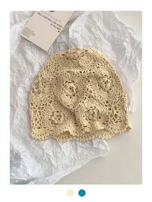 1 件 AA 宽松花卉蕾丝帽