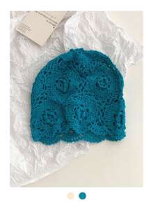 1 件 AA 宽松花卉蕾丝帽