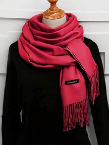 1pc 190*70cm Outdoor Classic Solid Color Windproof Sand Proof Lightweight Shawl Scarf, Suitable For Men And Women For Dress - Khaki - View 16